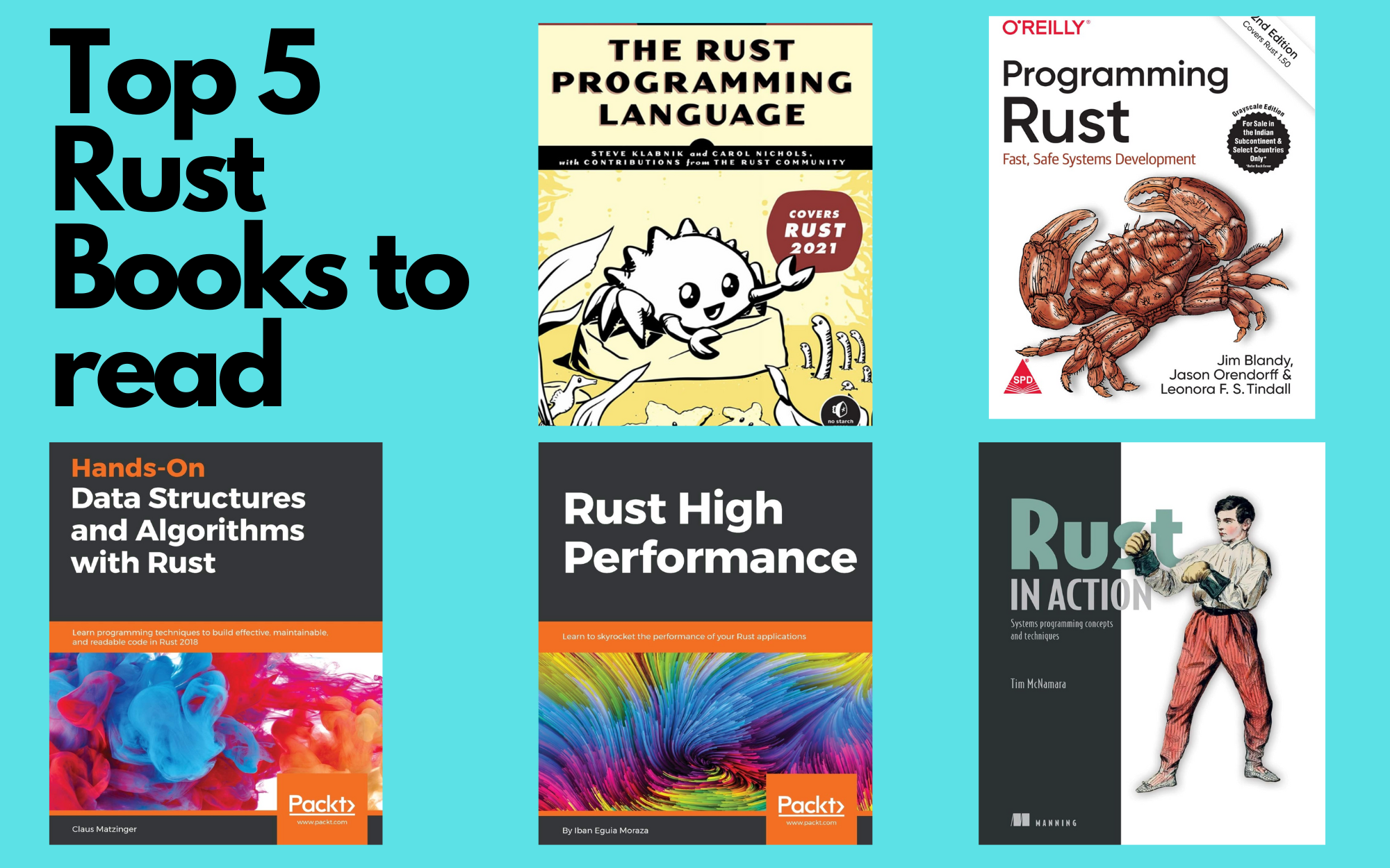 Top 5 Rust Books 2025