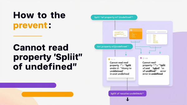 How to Prevent cannot read property split of undefined